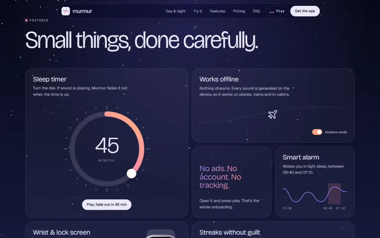 Murmur: Features